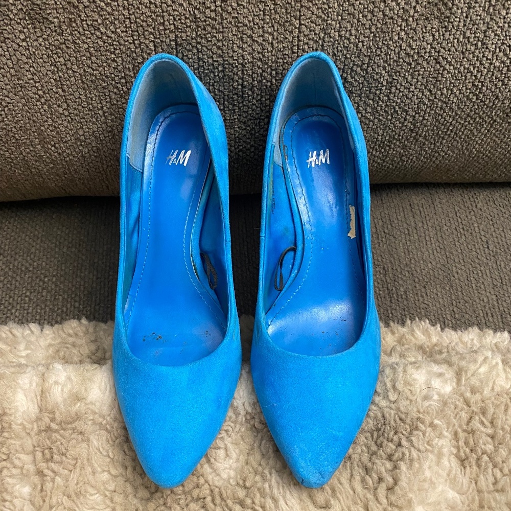 Electric blue heels